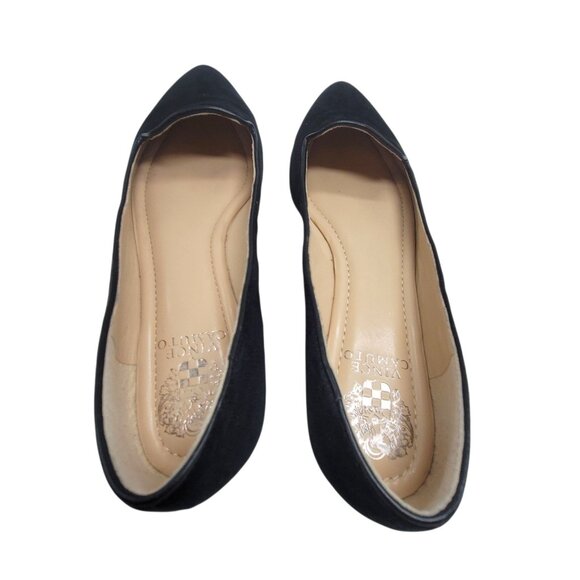 Vince Camuto Black Suede Womens Slip-On Loafers Shoes Size 9.5M VV Ramore - Picture 14 of 14